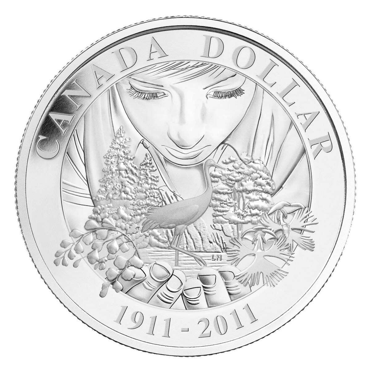 3/4 oz 2011 $1 Parks Canada, 100th Anniversary - Sterling Silver Proof Dollar