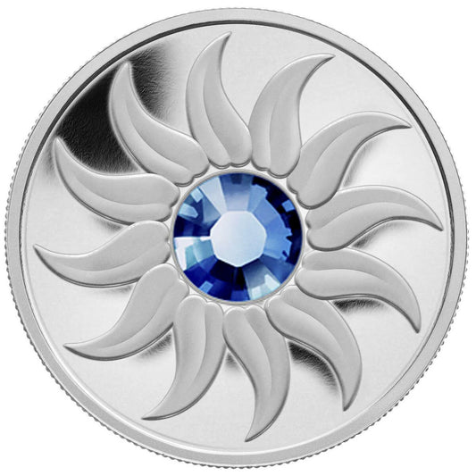 1/4 oz 2011 $3 Birthstone Collection: September (Sapphire) - Pure Silver Coin