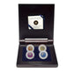 2011-2012 Full Moon Sterling Silver and Niobium 4-Coin Set in Display Case