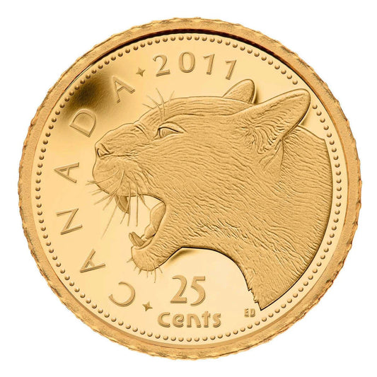 0.5 g Fine Gold Coin - Cougar (2011)