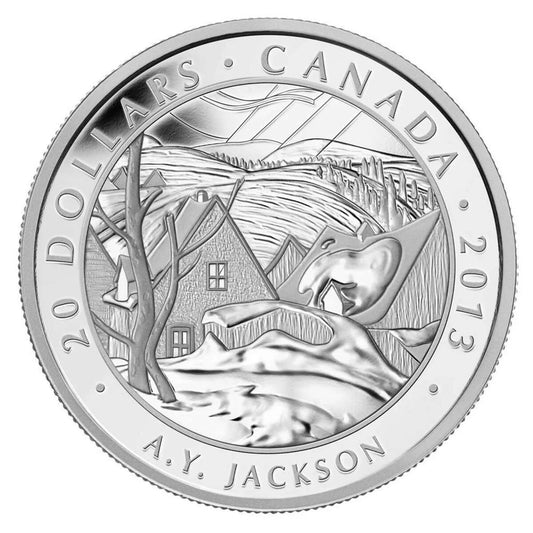 1 oz 2013 $20 Group of Seven: A.Y. Jackson, Saint-Tite-des-Caps- Pure Silver Coin