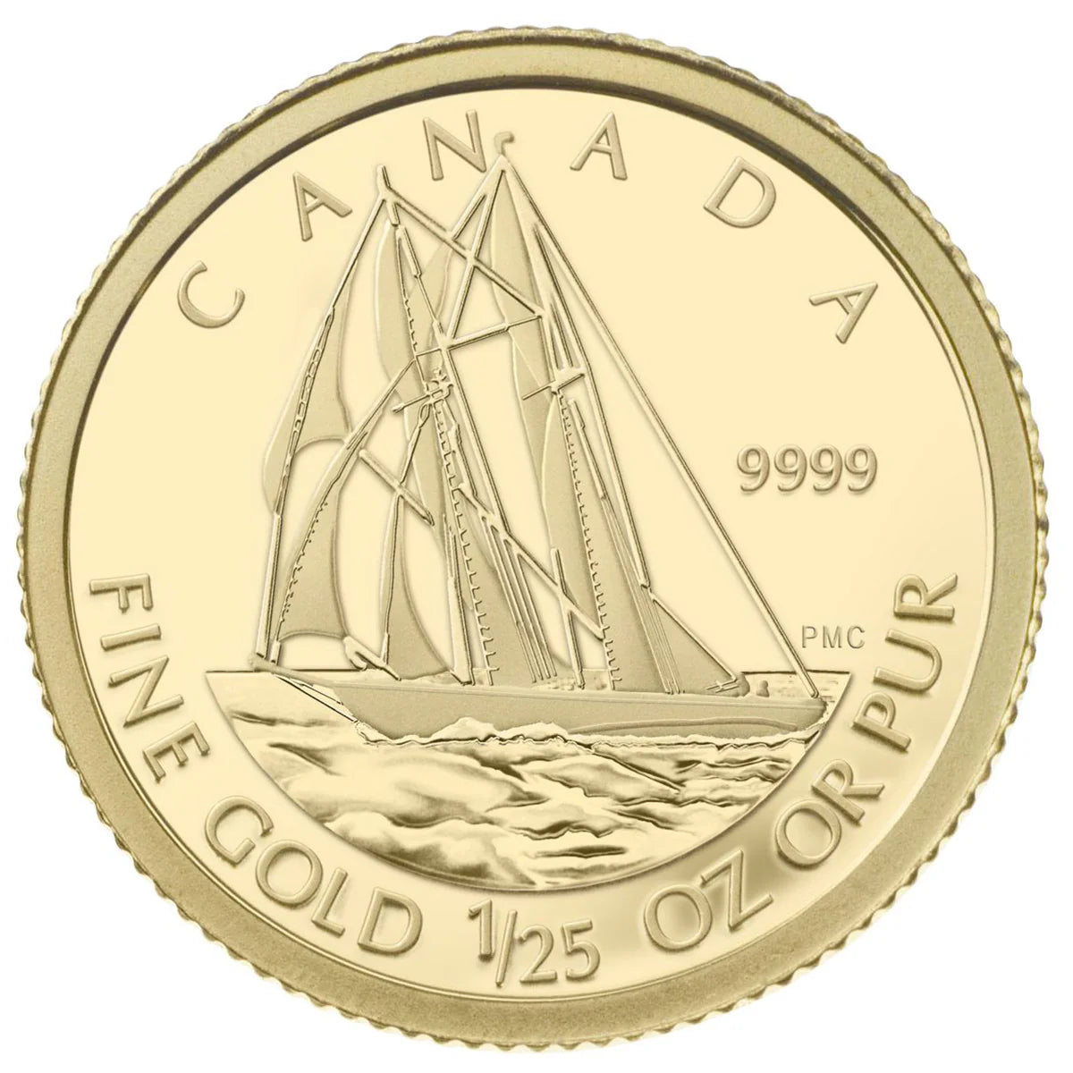 Bluenose - 1/25 oz Pure Gold Coin (2012)