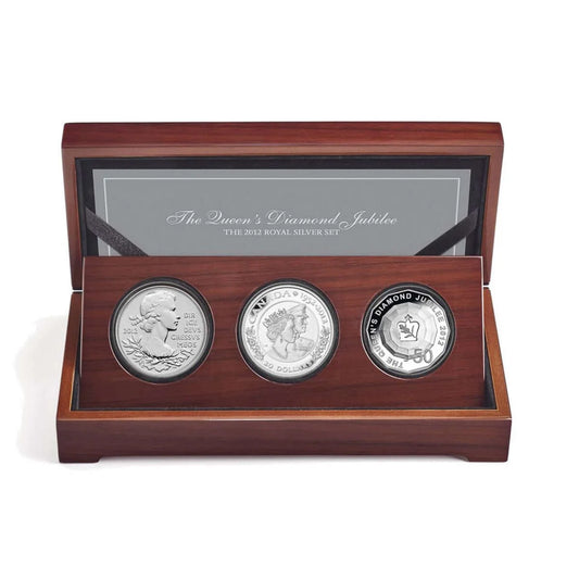 1 oz Fine Silver Coin - The Queen's Diamond Jubilee (2012) - Queen Elizabeth II & Prince Philip (Copy)