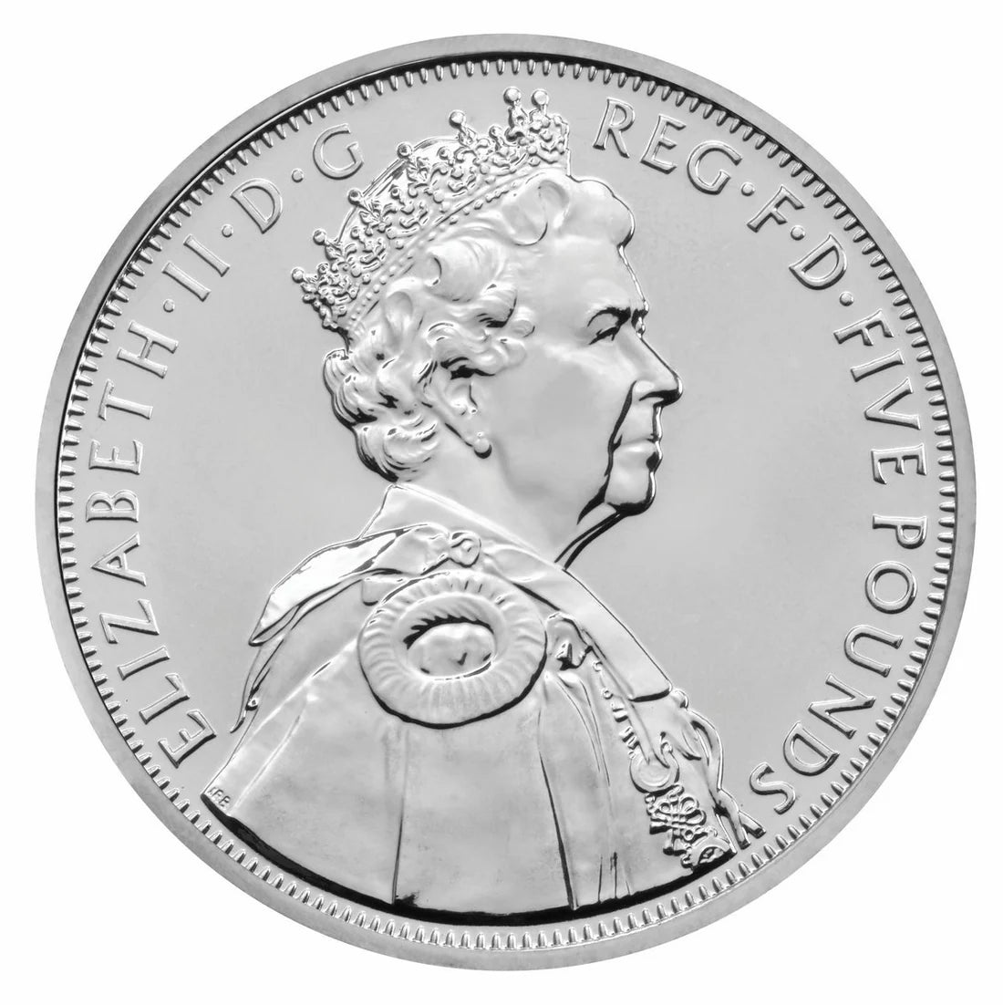 1 oz Fine Silver Coin - The Queen's Diamond Jubilee (2012) - Queen Elizabeth II & Prince Philip (Copy)