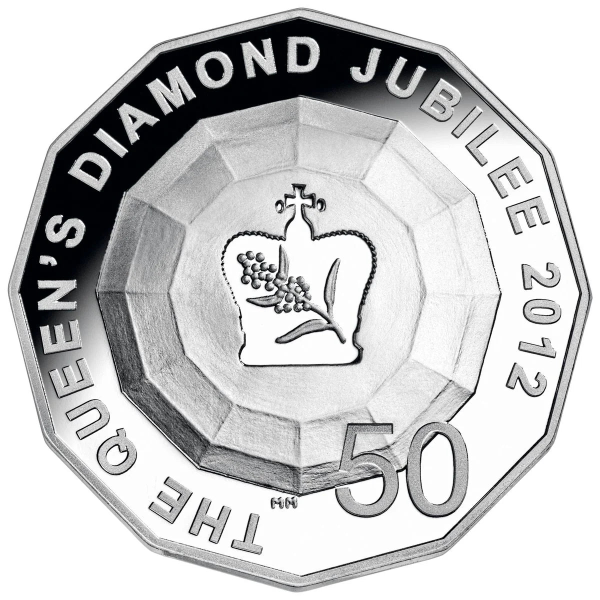 1 oz Fine Silver Coin - The Queen's Diamond Jubilee (2012) - Queen Elizabeth II & Prince Philip (Copy)