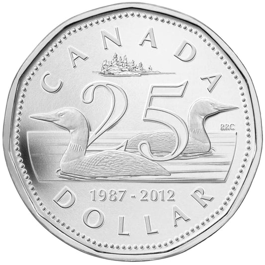 25th Anniversary of the Loonie - Pure Silver Coin (2012)