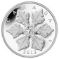1 oz 2012 $20 Holiday Snowflake with Swarovski Crystal - Pure Silver Coin