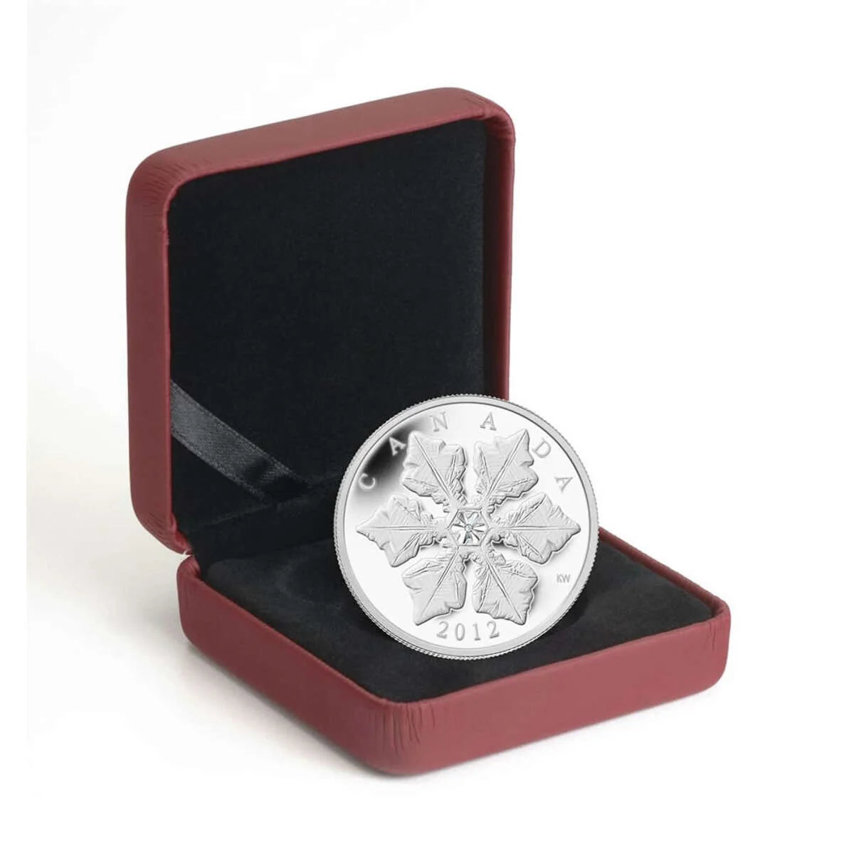 1 oz 2012 $20 Holiday Snowflake with Swarovski Crystal - Pure Silver Coin