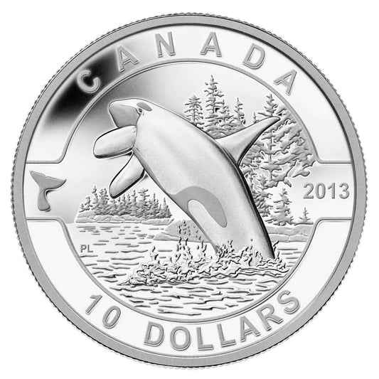 1/2 oz. Pure Silver Coin - Orca (2013)
