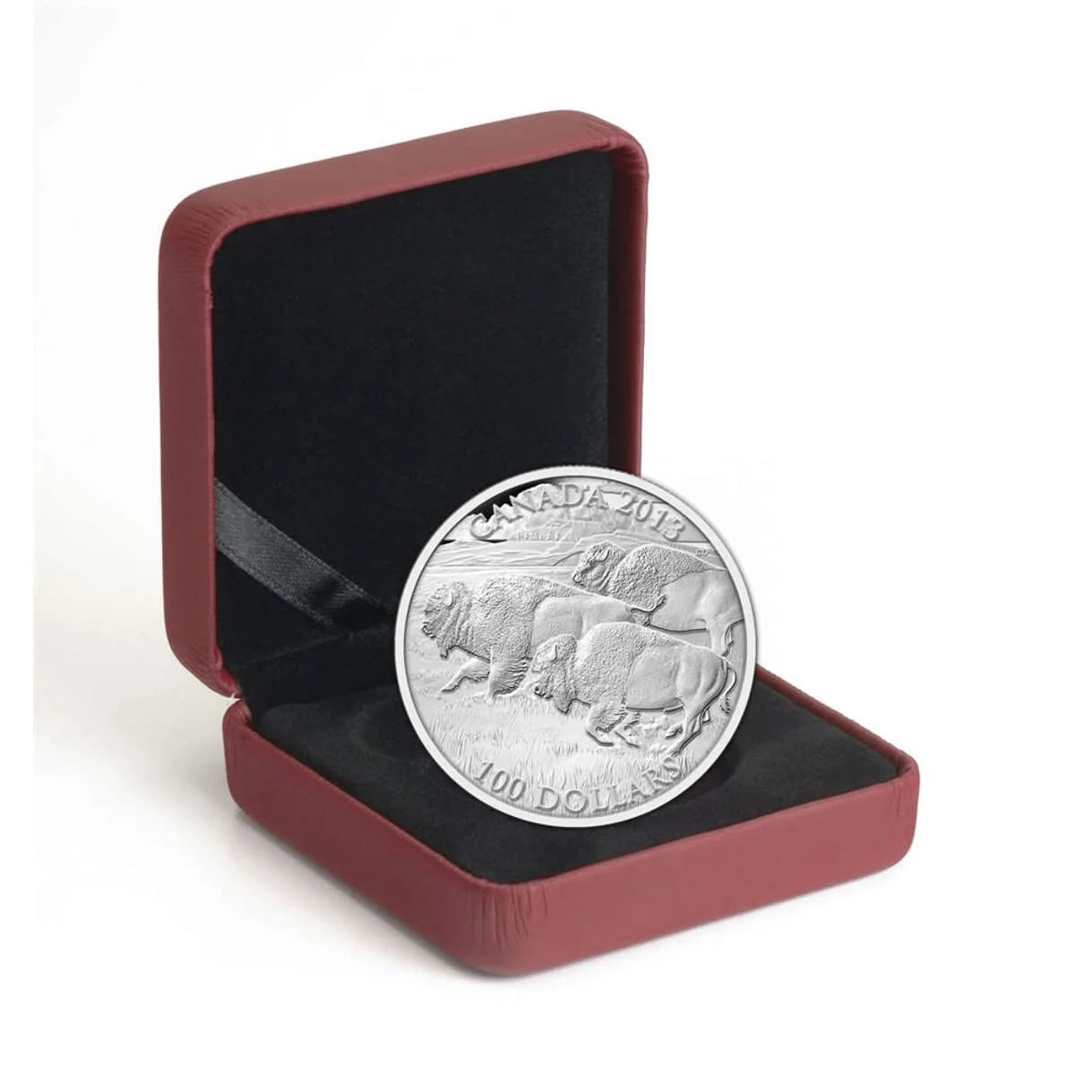 2013 $100 for $100 Bison Stampede - Pure Silver Coin