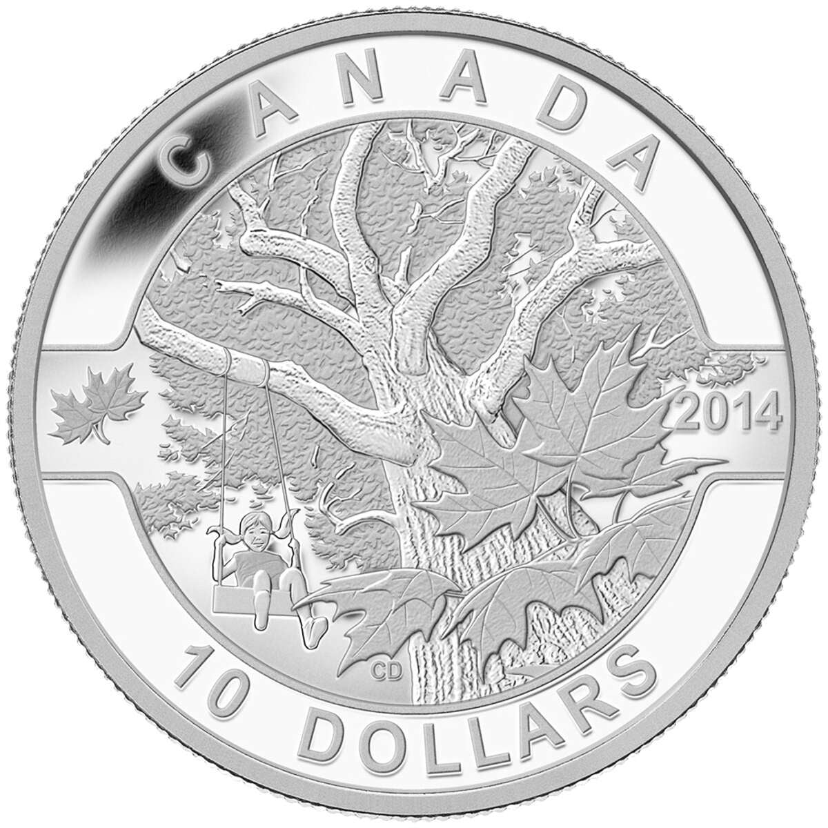 1/2 oz 2014 $10 O Canada: Down by the Old Maple Tree - Pure Silver Coin