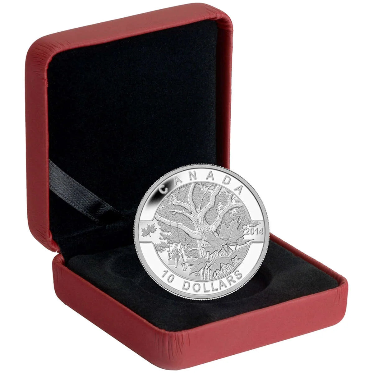 1/2 oz 2014 $10 O Canada: Down by the Old Maple Tree - Pure Silver Coin