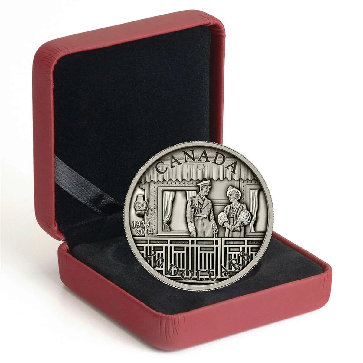 1 oz 2014 $20 The First Royal Visit, 75th Anniversary - Pure Silver Coin