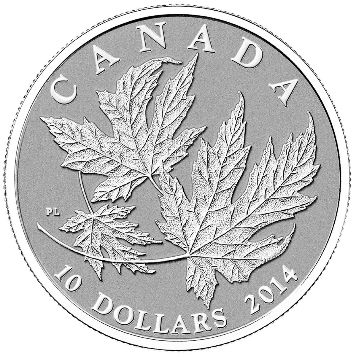 1/2 oz 2014 $10 Silver Maple Leaf - Pure Silver Coin