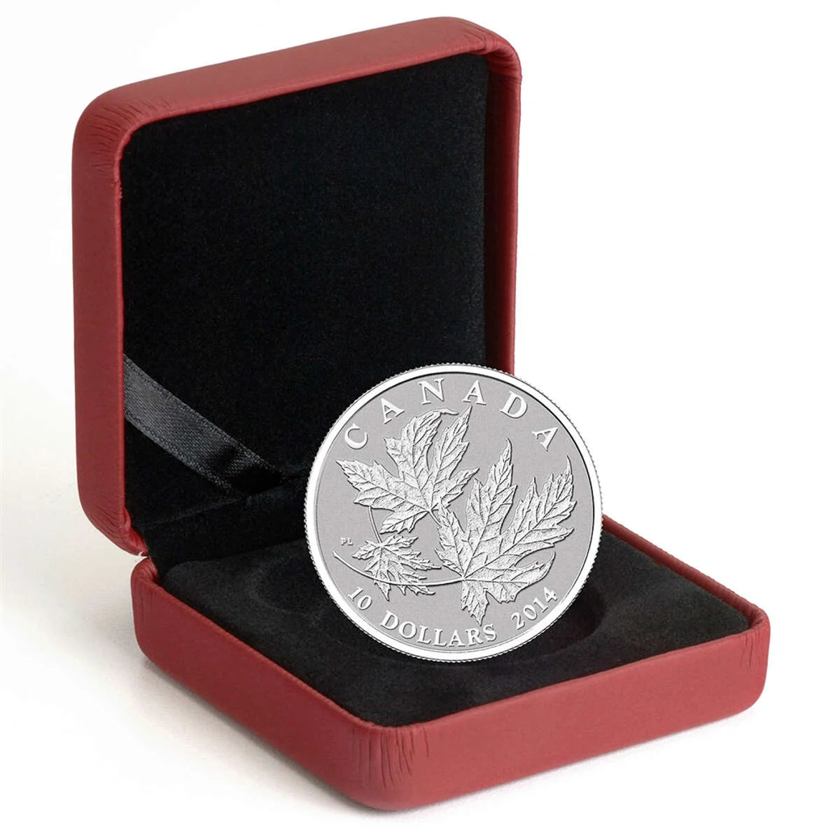 1/2 oz 2014 $10 Silver Maple Leaf - Pure Silver Coin