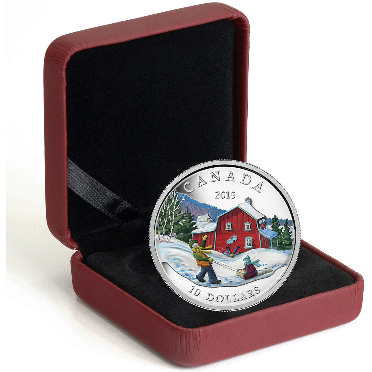 1/2 oz 2015 $10 Winter Scene - Pure Silver Coin