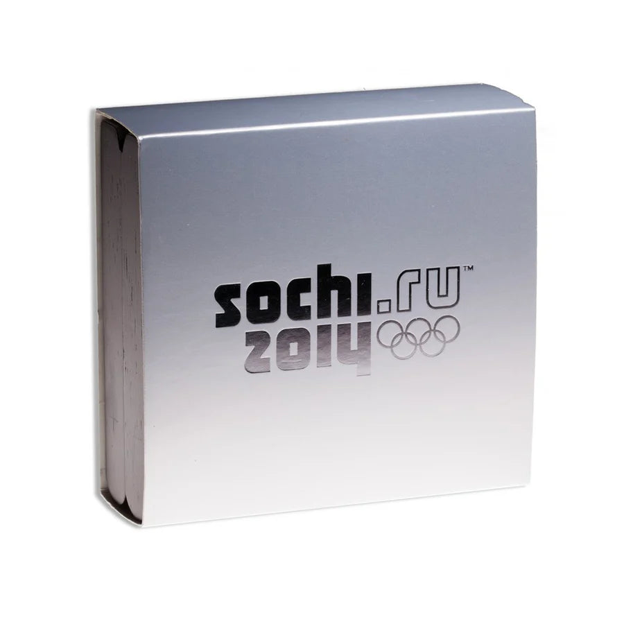 1 oz Sterling Silver 3-Roubles Coin - Nordic combined: Sochi 2014 Winter Olympics