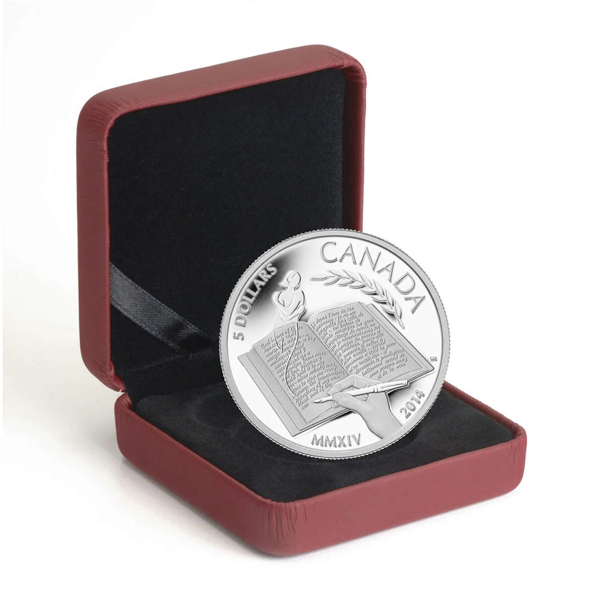 3/4 oz Fine Silver Coin - Alice Munro - Mintage: 7,500 (2014)