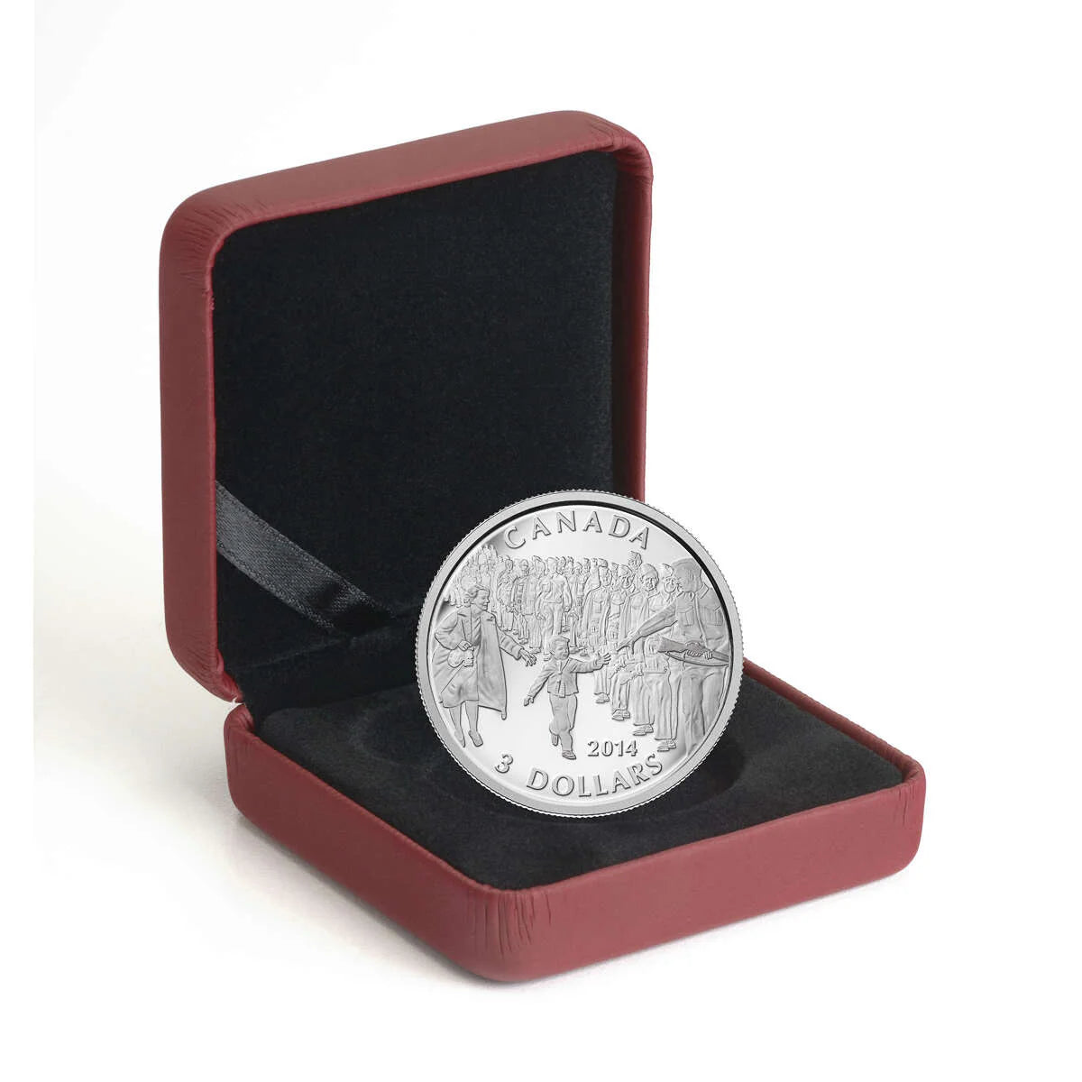 1/4 oz 2014 $3 Wait for me, Daddy - Pure Silver Coin