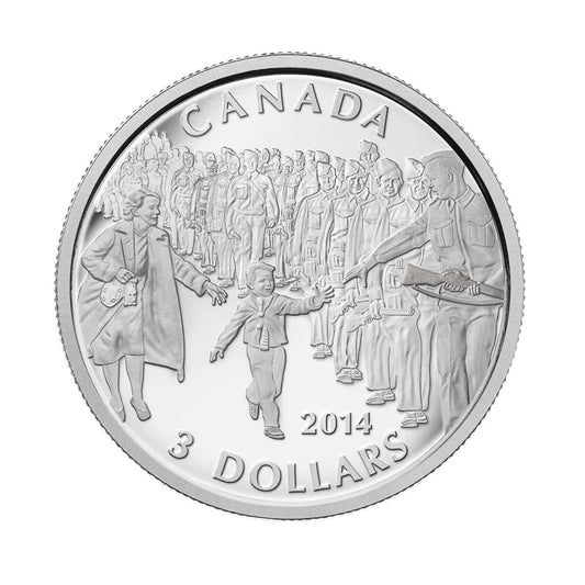 1/4 oz. Pure Silver Coin - Wait for Me, Daddy (2014)