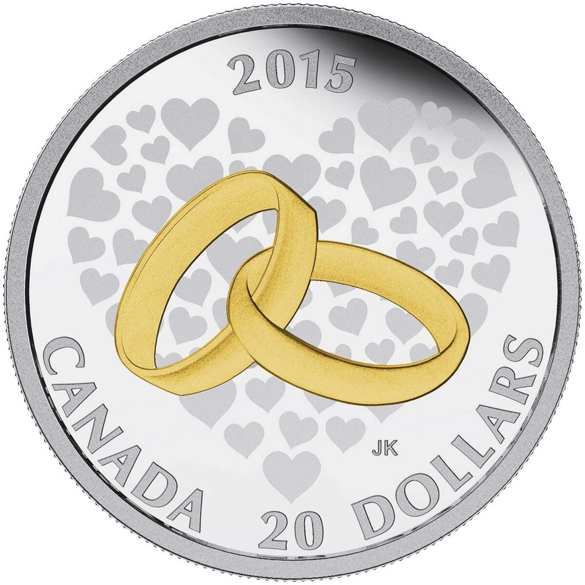 1 oz 2015 $20 Wedding - Pure Silver Coin