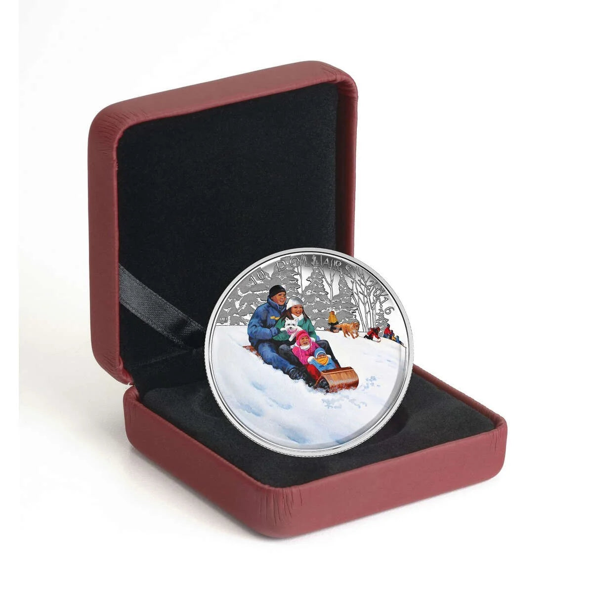 1/2 oz 2016 $10 Winter Fun - Pure Silver Coin