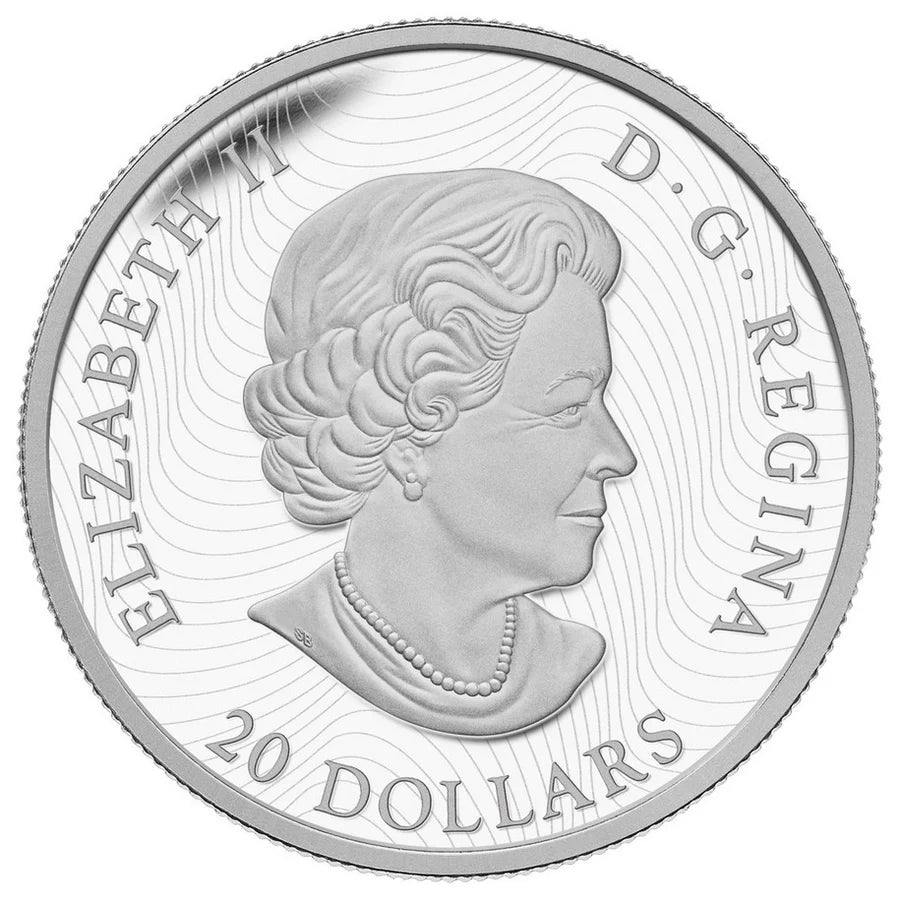 1 oz 2016 $20 Canadian Landscape Series: The Lake - Pure Silver Coin
