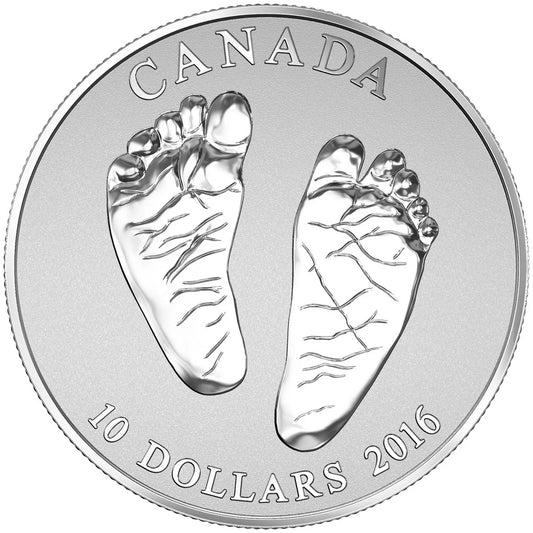 1/2 oz 2016 $10 Welcome to the World - Pure Silver Coin
