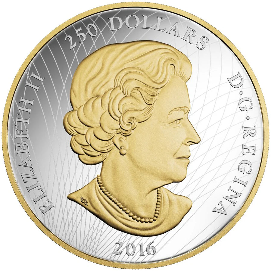 1 kg 2016 $250 Maple Leaf Forever - Pure Silver Coin
