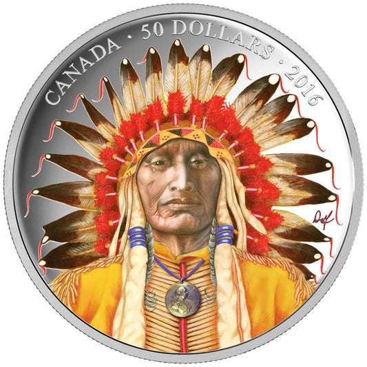 5 oz Wanduta: Portrait of a Chief - 2016 $50 Pure Silver Coin