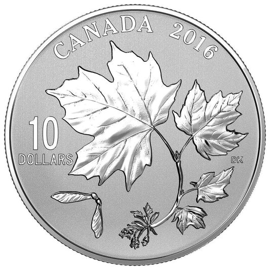 1/2 oz. Fine Silver Coin Canadian Maple Leaves (2016)