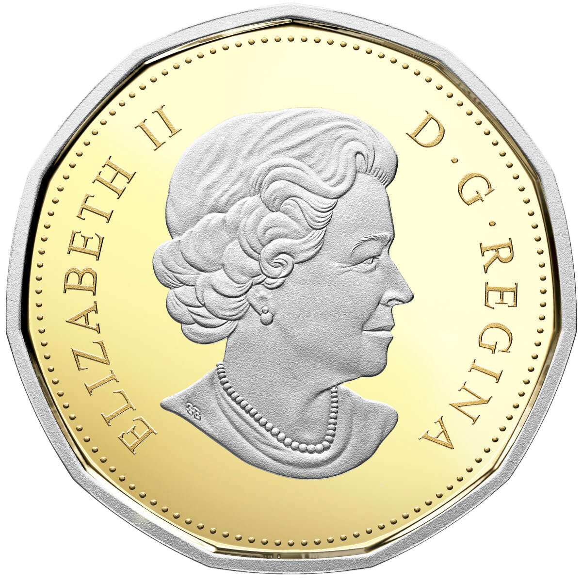 2 oz Coin Platinum-Plated Pure Gold Set  - 30th Anniversary of The Loonie - RCM .9999 Au (2017)