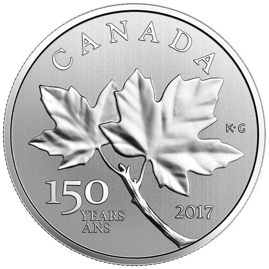 1/2 oz. Pure Silver Coin - Canadian Maple Leaves (2017)