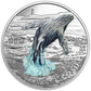 1 oz 2017 $20 Breaching Whale - Pure Silver Coin