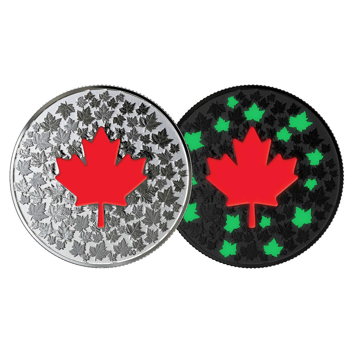 1/4 oz 2018 $5 Hearts Aglow - Pure Silver Coin