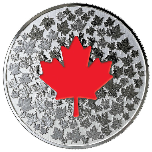 1/4 oz 2018 $5 Hearts Aglow - Pure Silver Coin