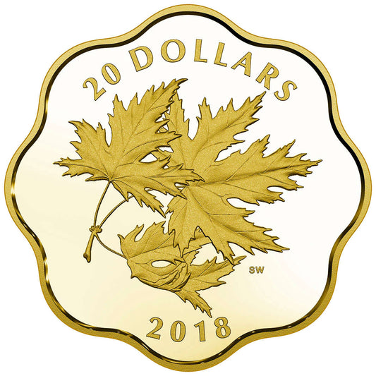 2018 $20 Iconic Maple Leaves - Pure Silver Coin