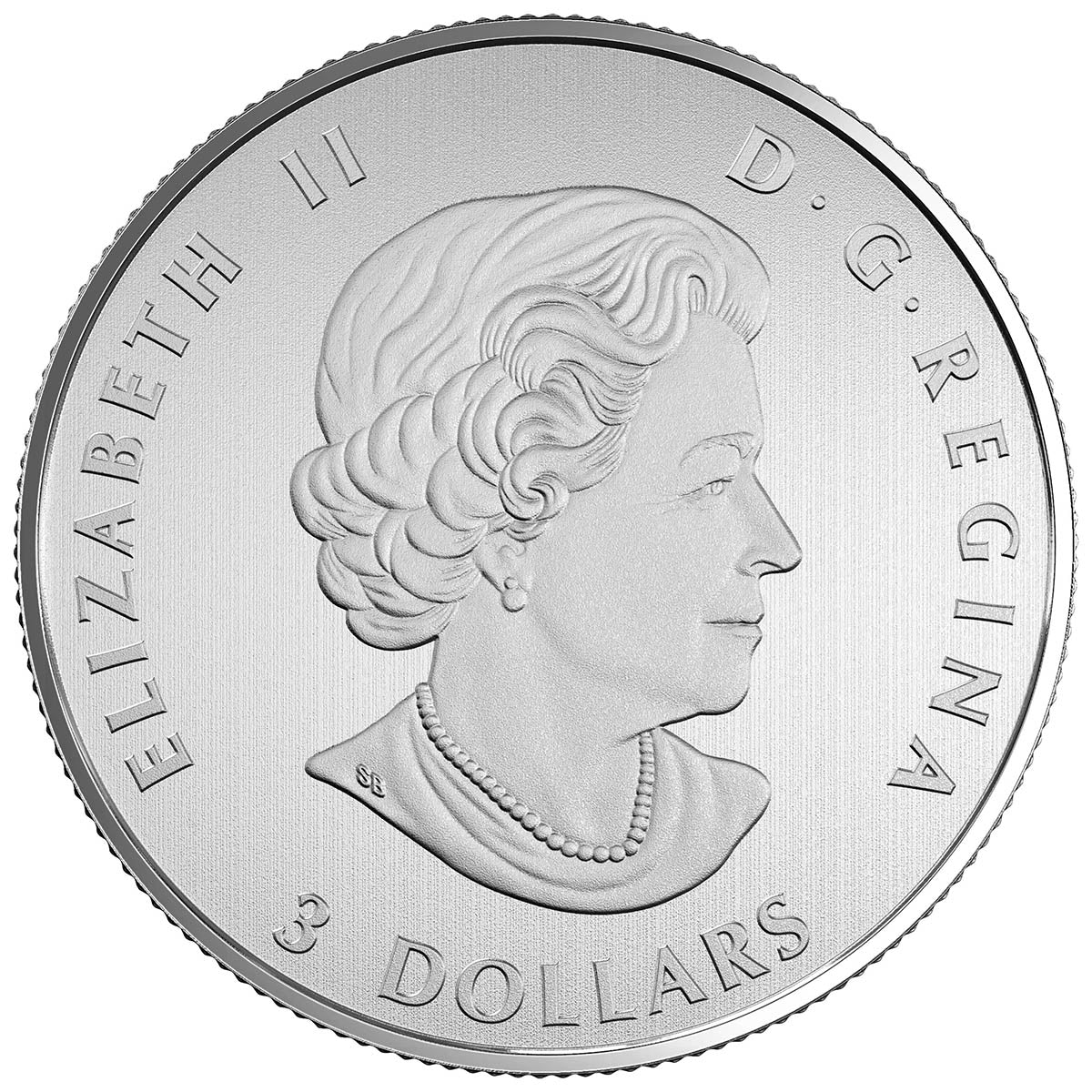 1/4 oz 2018 $3 Caribou - Pure Silver Coin