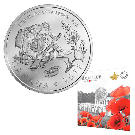 100th Anniversary of the Armistice - 1/2 oz. Pure Silver Coin (2018)