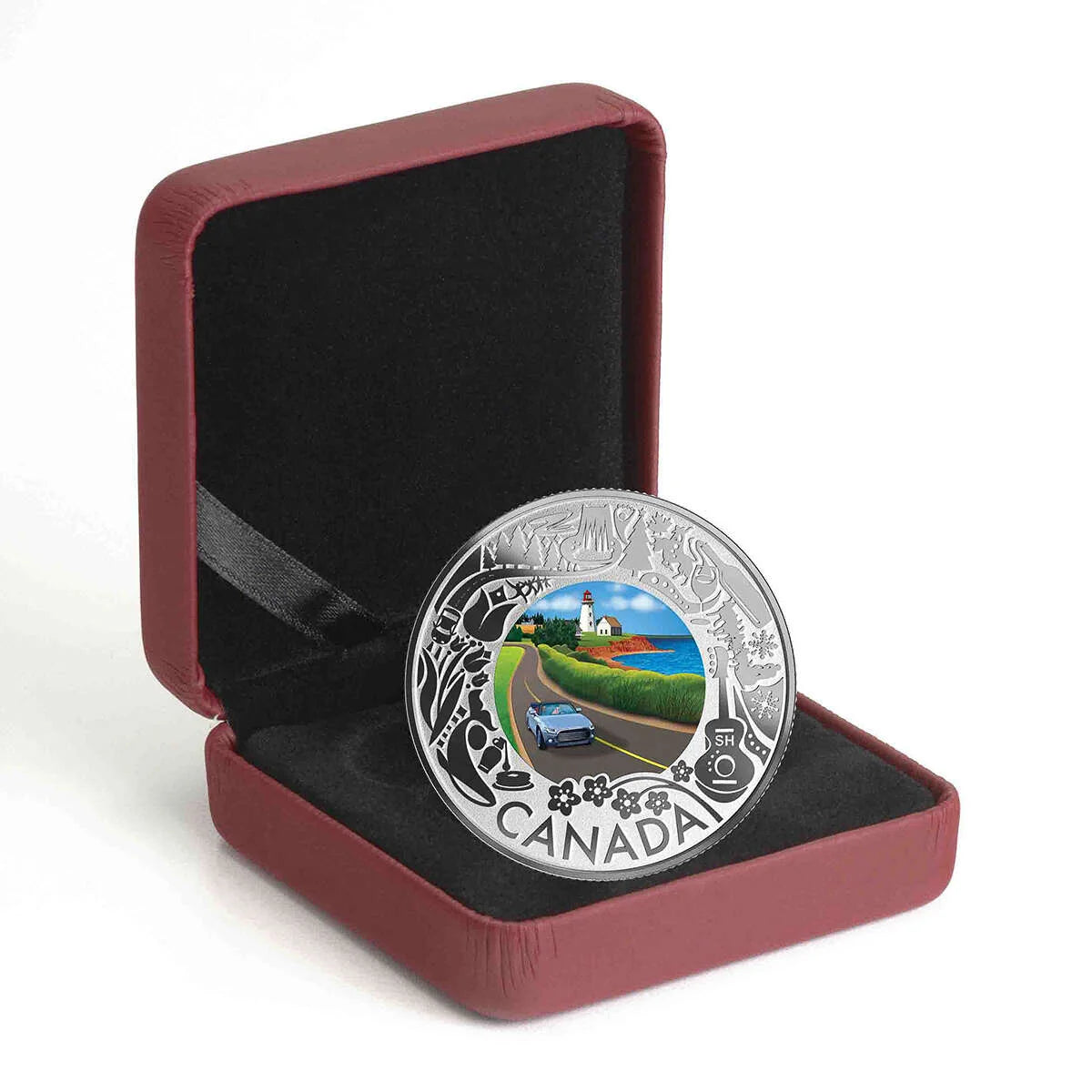 1/4 oz 2019 $3 Celebrating Canadian Fun and Festivities: Coastal Drive - Pure Silver Coin