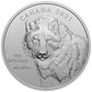 10 oz 2021 $100 Wolf Sketch, By Robert Bateman - Pure Silver Coin