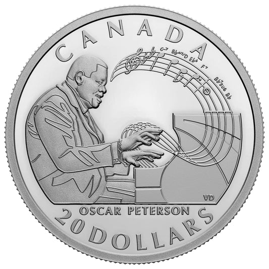 Celebrating Oscar Peterson - 1 oz. Fine Silver Coin (2022)