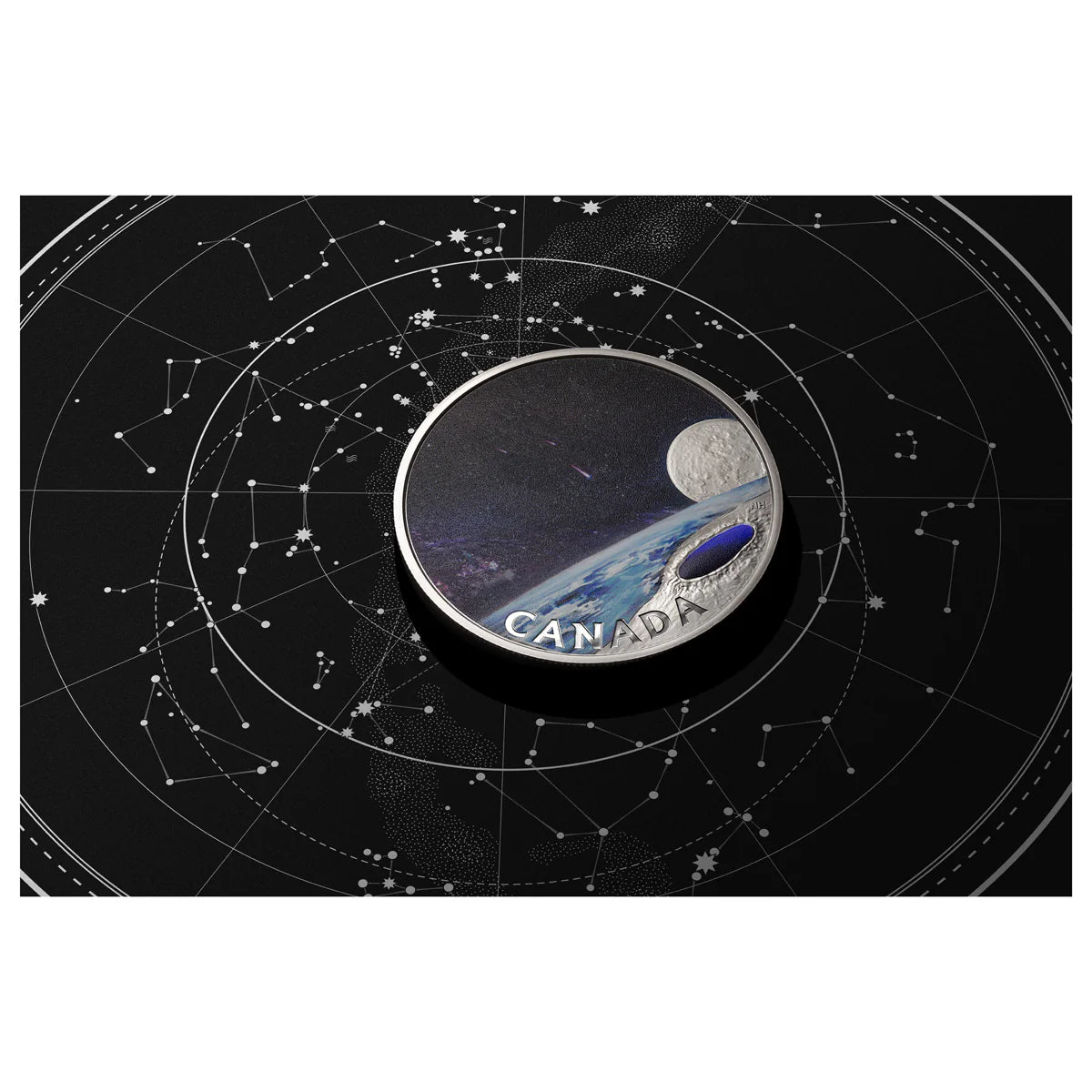 5 oz 2023 $50 Pingualuit Crater: Crystal Eye of Nunavik - Pure Silver Coin