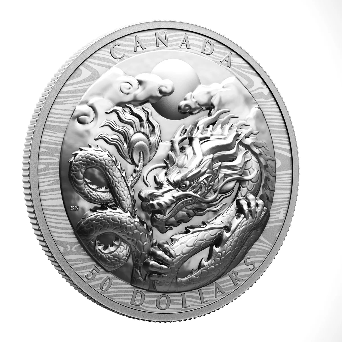 3 oz 2024 $50 Year of the Dragon - Pure Silver Coin
