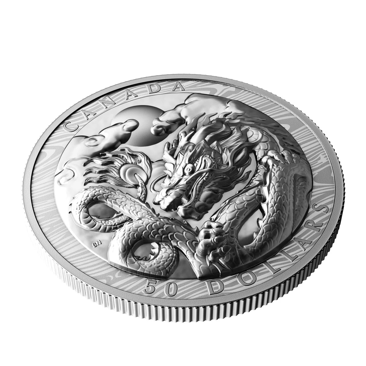 3 oz 2024 $50 Year of the Dragon - Pure Silver Coin