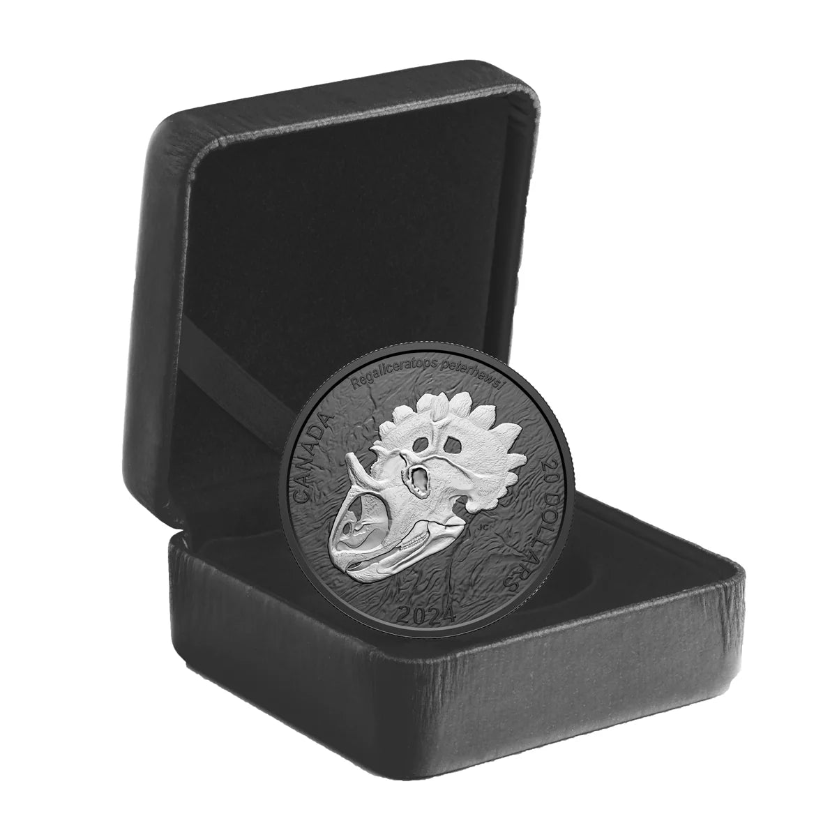 1 oz 2024 $20 Discovering Dinosaurs: Royal Horned Faced - Pure Silver Coin
