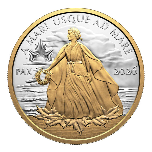 5 oz 2026 $50 Peace Dollar - Pure Silver Coin