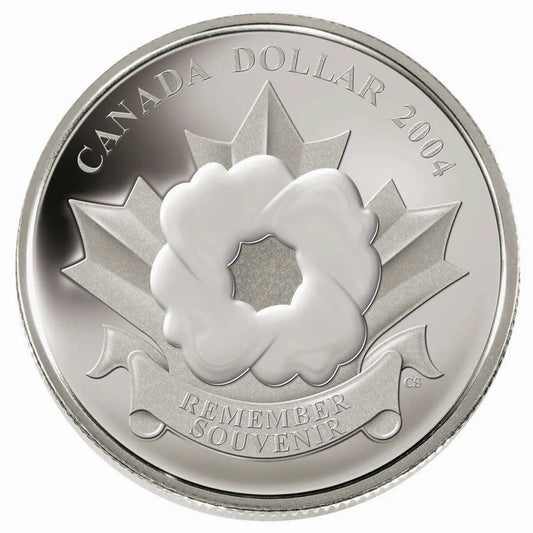 2004 $1 Poppy - Pure Silver Dollar