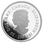 1 oz 2005 $20 Canada's National Parks: North Pacific Rim - Pure Silver Coin