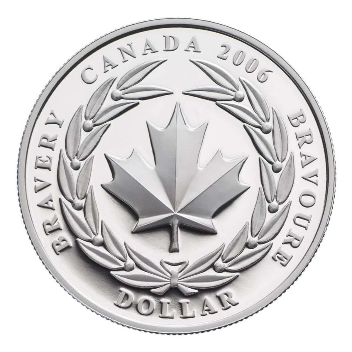 2006 $1 Special Edition Medal of Bravery - Pure Silver Dollar